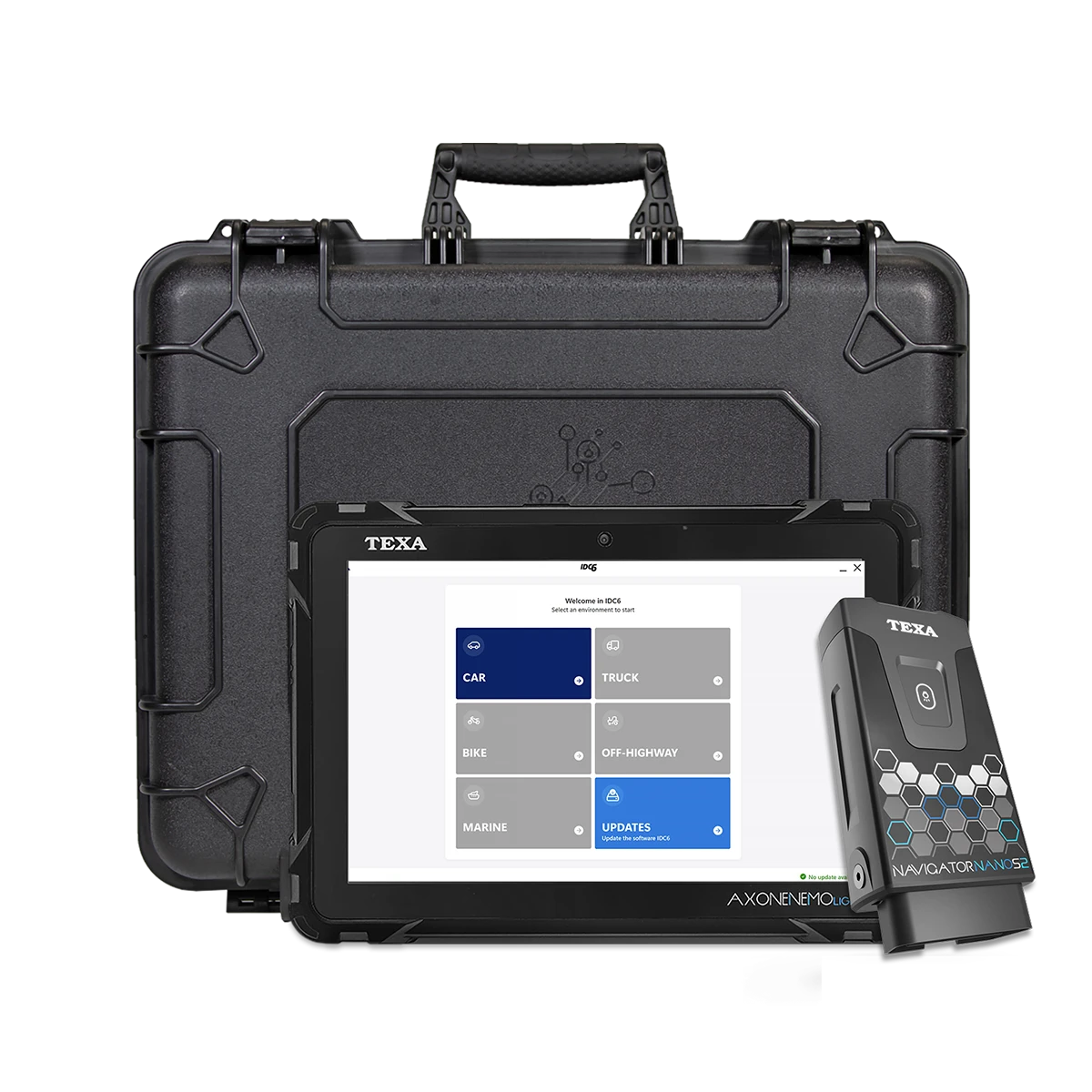 Texa Supercar Diagnostic Kit with Axone Plus Tablet and Navigator Nano S 2